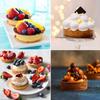 Molde de silicona para 6 pasteles con forma de disco uniforme, para helado, gelatina, pudín, jabón, pastel, herramienta para hornear