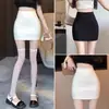Traje de Falda Corta, Falda Lápiz Negra para Mujeres Petites, Verano Corta de Cintura Alta Primavera Ajustada XS que Realza las Caderas Falda Sexy