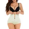 Nova Modeladora de Látex Feminina Roupa Íntima Controle de Barriga Modelagem Corporal Macacão Estilo Zíper Body Peça Única Modeladora