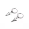 Pendientes de Acero Inoxidable con Forma de Cono Apuntado Transversales Europeos y Americanos, Pendientes Colgantes de Moda para Hombres y Mujeres, Pendientes Listos para la Venta