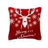 Funda de Almohada Estampada Piel de Melocotón Roja Navideña 2026 Nuevo Estilo Deseo Más Vendido Muebles para el Hogar Funda de Cojín para Sofá