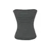 Top de tubo strapless sexy para chica caliente, corto, ajustado, sin hombros, con sujetador acolchado, top tipo bustier anti-exposición de verano para mujer