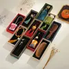 Caja de regalo clásica de papel estilo chino con tapa y base, adecuada para peines, pulseras de semillas de Bodhi y otros artículos; caja de embalaje rectangular, exquisitamente diseñada