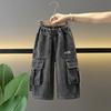 8920 Pantalones Cargo para Niños Pantalones de Primavera y Otoño 2026 Nuevos Pantalones Casuales de Pierna Ancha Jeans para Niños Estilo Coreano Pantalones Largos