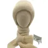 Gorro de Invierno para Mujer con Protección para las Orejas Bufanda de Felpa Todo en Uno Gorro de Nieve Más Gorro de Lana Felpudo con Hebilla Gorro de Punto con Protección para las Orejas para Prevenir el Frío