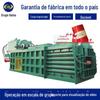 Fabricante de máquina de enfardar hidráulica horizontal para palha de milho, máquina de embalar balde de tinta, garrafa plástica, máquina de enfardar algodão de roupa usada