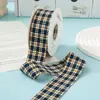 4cm Cincha Retro de Espiga Bicolor con Rayas de Contraste Accesorios para el Cabello Flor para Zapatos Empaque de Caja de Regalo Cinta Decorativa