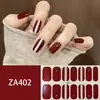 ZA - Adhesivo para uñas blanco sin hornear, totalmente impermeable, parche para decoración de uñas, sensación avanzada, simple, pegamento para esmalte de uñas al por mayor