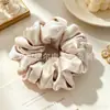 Laços de Cabelo Modernos de Tecido Estilo Coreano, Laços de Cabelo de Cetim com Strass, Scrunchies em Estilo Relaxado, Suprimento para Loja de Acessórios, Direto da Fábrica