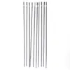 Agulha para Miçangas Abertura Lateral Ferramenta para Miçangas Agulha de Aço Agulha para Miçangas Gancho de Crochê com Abertura Passa-fio sem Abertura