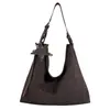 Nova coleção outono/inverno: bolsa de palha fosca, tecida à mão, grande capacidade, bolsa versátil para mulheres, bolsa de ombro casual e bolsa transversal
