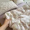 Conjunto de Quatro Peças de Gaze Dupla Camada 100% Algodão Grau A para Mãe e Bebê Conjunto de Três Peças 100% Algodão para Uso de Bebê Roupa de Cama Nantong Dormitório Estudantil 4