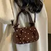 Bolso de Lunares para Mujer 2026 Nuevo Verano Exquisito Bolso de Mano Pequeño para Salir, Textura de Alta Calidad, Bolso de Hombro Cruzado Tipo Dumpling