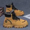 Botas Martin para hombre, nueva colección otoño/invierno 2026, forradas de felpa, cálidas, botas de nieve, de caña alta, suela gruesa, antideslizantes, botas de trabajo, X198-1