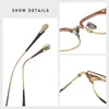 Armazón de Gafas de Diseñador de Nicho Anke Se Puede Equipar con Lentes de Grado Anti-Luz Azul Montura de Gafas de Moda Casual para Cejas 80901