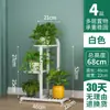 Estante de Flores de Hierro para el Hogar, Ahorrador de Espacio, de Pie, Multicapa, con Ruedas, para Balcón y Sala de Estar, Adecuado para Colgar Macetas de Orquídeas y Almacenamiento