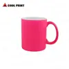 Taza de transferencia de calor al por mayor taza blanca taza con recubrimiento taza de imagen taza de impresión DIY taza fluorescente al por mayor taza de color
