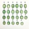 Ovo de gelo de jade natural atacado superfície de pedra nua simples liso oval anel de jade birmanês superfície de ovo personalizado
