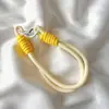 Estilo Ins Color Claro Todo Fósforo Colgante para Funda de Teléfono Móvil Cuerda Corta para Mano Colgante de Correa Tejida Duradera Cadena para Bolso de Llaves Universal