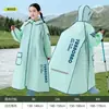 Impermeable Infantil para Estudiantes de Primaria, Especial para Lluvia Fuerte, Niñas y Niños, Poncho de Lluvia para Bebé con Espacio para Mochila, Estilo Largo Engrosado