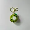 Colgantes de Fruta Tejidos a Crochet Hechos a Mano Manzana Mini Durazno Sandía Llavero Encanto para Bolso Accesorios DIY Producto Terminado