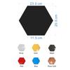Adhesivos de pared de espejo acrílico hexagonal explosivo transfronterizo tridimensional DIY autoadhesivos decoración del hogar adhesivos de pared de fondo
