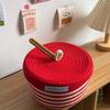 Cesta de Almacenamiento Tejida con Cuerda de Algodón para el Festival de Primavera Personalizada Cesta de Almacenamiento para Año Nuevo Organizador Doméstico para Snacks y Artículos Varios Cesta Pequeña de Ratán