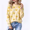 Sitio Independiente de Amazon Venta Caliente Transfronteriza Otoño/Invierno 2026 Suéter Rosa Tejido Jacquard Corazón para Mujer Día de San Valentín