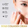 Crema Facial de Colágeno Dorado Mes de Occidente, Hidratante para la Piel del Rostro, Crema Refrescante y para el Cuidado de la Piel Elástica