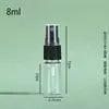 Estoque Disponível de Frascos de Spray Plástico Transparente para Pet de 20ml com Borrifador Preto, Frasco Borrifador Líquido Portátil, Frasco Dispensador de Álcool