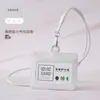 Porta Credencial de Tela de Poliéster Cubierta Protectora Ranura para Tres Tarjetas Insignia de Identificación de Trabajo Insignia de Trabajo Correa Porta Tarjeta de Comedor Estudiantil