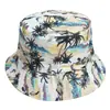 Aliexpress Estilo Europeu e Americano Chapéu de Pescador Tie-Dye Estampado Chapéu Balde de Proteção Solar ao Ar Livre Transfronteiriço Graffiti Unissex Chapéu Reversível