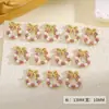 Corona de Navidad Nueva Transfronteriza, Accesorios de Arte de Uñas de Circonia, Exquisitos y Versátiles, Moño Incrustado de Diamantes, Decoración de Diamantes de Perlas para Uñas