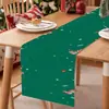 Bandera de Mesa Navideña de Amazon Transfronteriza de Lino Ambiente Toalla Larga para Mesa Fiesta de Año Nuevo Navidad Cubierta de Mesa Se Puede Personalizar