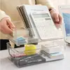 Nueva Caja de Almacenamiento Transparente para Material de Oficina Estudiantil y Artículos Varios, Apilable, Organización de Cocina, Cajón de Almacenamiento Venta Directa de Fábrica