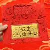 Sobre Rojo Año de la Oveja 10mg Oro Puro 999 Día de la Madre Día del Padre Feliz Cumpleaños Billete de Oro Sobre Rojo Dorado Souvenir