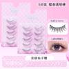 Pestañas Postizas Transparentes con Tallo Ligero, Color Suave, Aspecto Ligero, Estilo Manga, Efecto Natural Similar al Cabello, Rizador para Principiantes