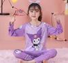 Pijamas para niños del sudeste asiático, ropa de casa de manga larga, fina, de dibujos animados, para primavera y otoño