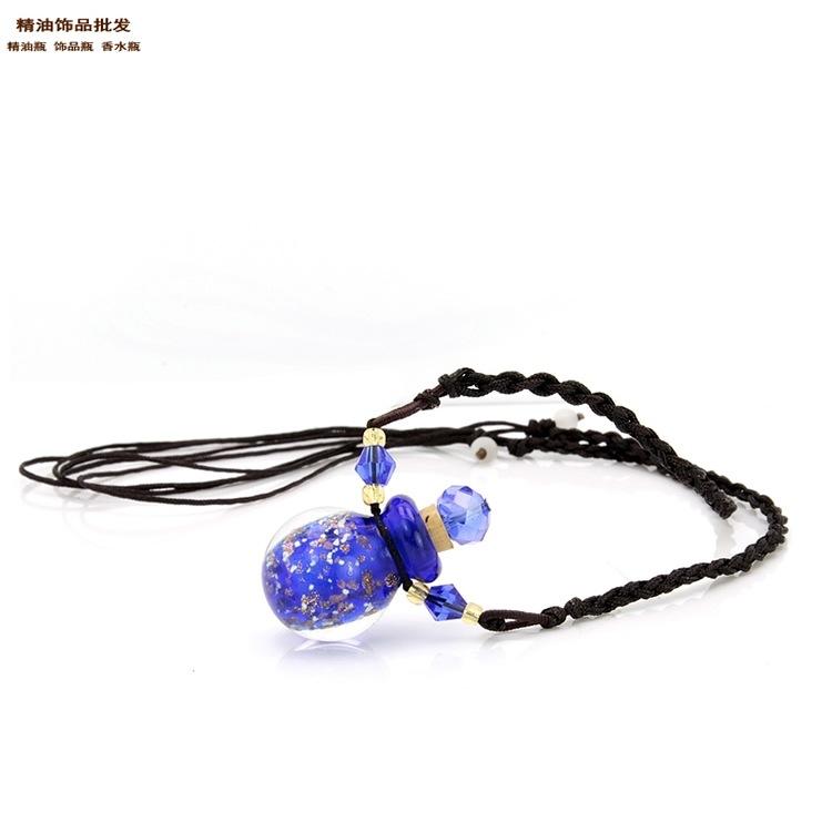中国精油饰品网蓝色球形金莎瓶妞妞绳项链6.jpg