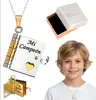 Collar con colgante de acero de titanio con letras de amor para chicas, estilo transfronterizo, con apertura para parejas, estilo nuevo, con personalidad y temperamento, cadena de clavícula.