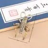 Mantis de Latón Grillo Abeja Libélula Insecto de Simulación Adornos Pequeños de Escritorio Mascota de Té Animal Insecto Artesanías de Tallado de Cobre