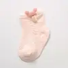 Calcetines de bebé verano finos transpirables de malla calcetines de tubo corto para bebé dibujos animados al por mayor 0-6 meses 1-3 años