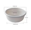 Lavabo doméstico grande y grueso para bebés y niños, lavabo de baño extra grande y grueso, lavabo redondo de plástico