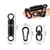 Silla Hamaca Colgante para Columpio Infantil de Alta Resistencia Negra Resorte Elevador Giratorio 360 Extensible Saco de Arena con Resorte