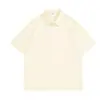 Verão 240g Algodão Pesado Gola Polo Lapela Ombro a Ombro Algodão de Fibra Longa de Xinjiang Camisa Publicitária Camiseta de Manga Curta Personalização