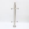 Diamante Pieza Grande de Madera Columna Barandal Pasamanos de Escalera Acero Inoxidable 304 Columna Trapezoidal de una Pieza con Personalización de Columna de Madera