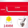 Llave Allen hexagonal con cabeza de bola de acero aleado directa de fábrica en forma de L alargada M1.5-M14 fijaciones al por mayor m5