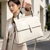 Bolsa de Mujer Otoño 2026 Nueva Bolsa de Mujer de Cuero Genuino Bolso de Hombro Cruzado de Piel de Vaca Bolso de Mano Bolso con Solapa de Patrón de Cocodrilo
