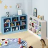 Armário de Canto Estilo Nórdico Armário de Armazenamento Simples Armário de Parede para Apartamento Pequeno Armário de Armazenamento para Sala de Estar Estante de Livros de Chão com Várias Camadas