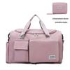 Bolsa de Viagem Portátil Bolsa Duffel de Grande Capacidade Bolsa de Ginástica com Compartimento Seco e Úmido Compartimento Independente para Sapatos Bolsa de Armazenamento Dobrável